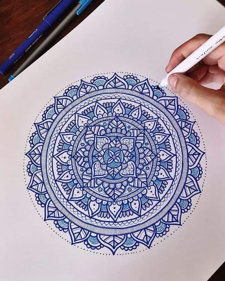 How To Draw A Mandala (Beginner Friendly) - Brighter Craft