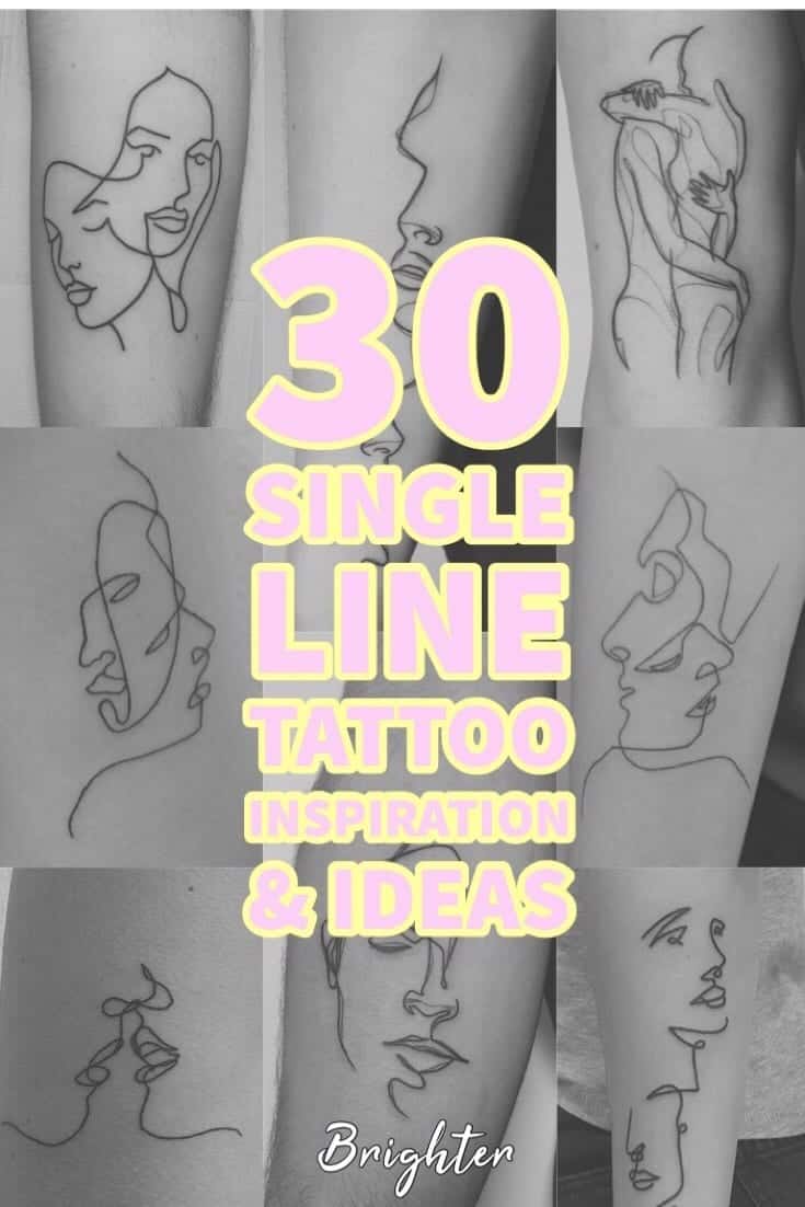 Buy Custom Tattoo Design One Line Minimalist Style Online in India - Etsy