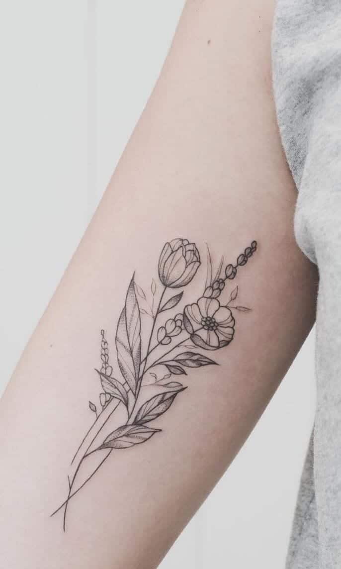 Birth Flowers  Over 50 Best Birthday Flower Tattoo Ideas  Tattoo Stylist