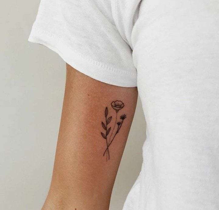 50 Small Delicate Floral Tattoo Information Ideas Brighter Craft