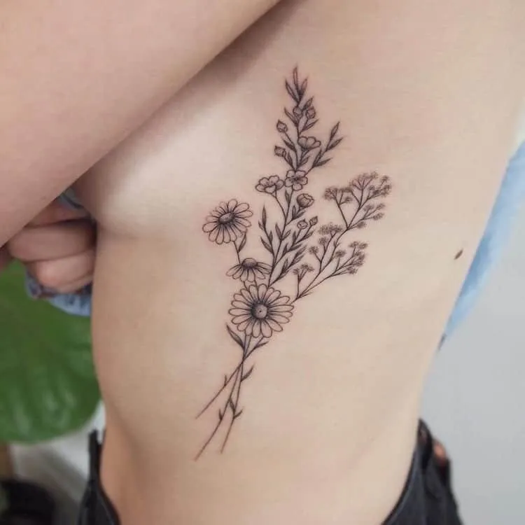 Tattoo uploaded by Miuzzy Ink Tattoo Studio Malaysia Penang  Floral side  tattoo  Tattoodo