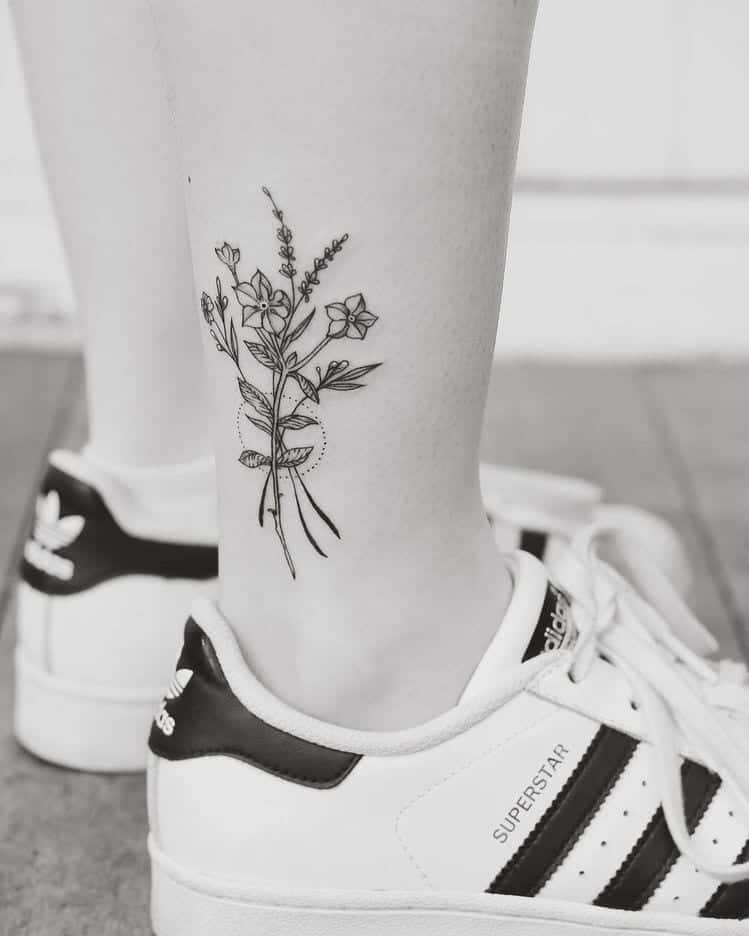 49 Pretty Birth Flower Tattoos And Their Symbolic Meaning