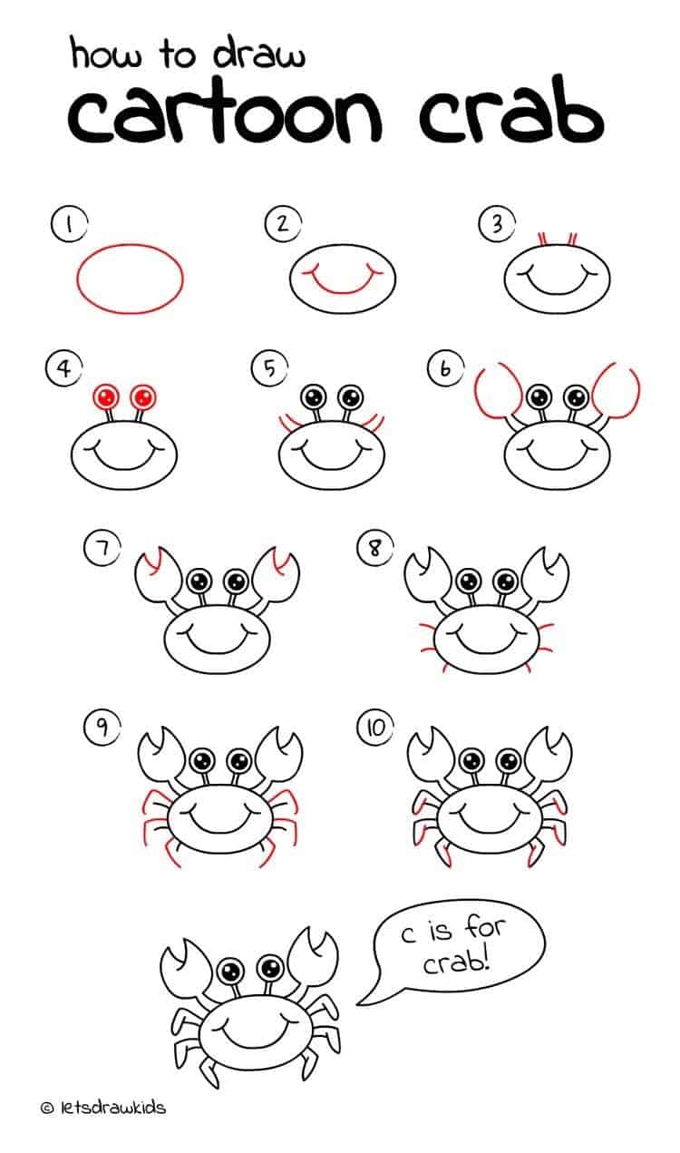 how to draw easy cartoon animals for kids