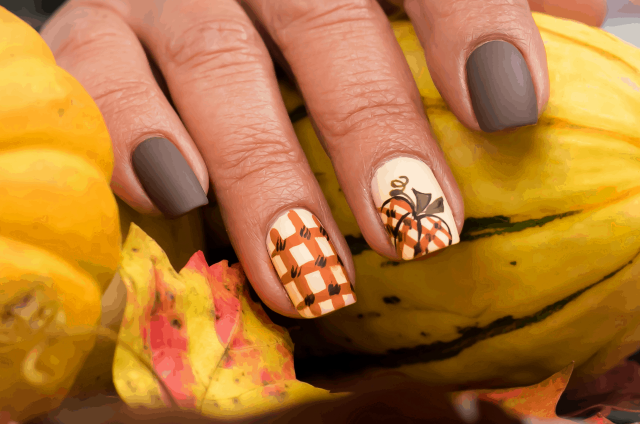 fun fall nail design