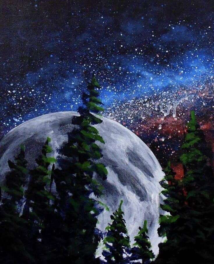 beginner space painting