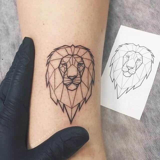 geometric animal tattoos