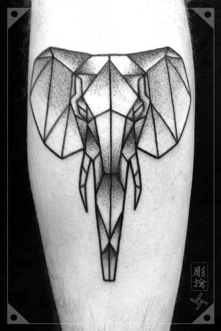 35 Geometric Animal Tattoo Ideas & Inspiration - Brighter Craft