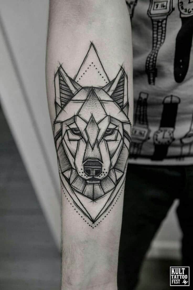 35 Geometric Animal Tattoo Ideas & Inspiration - Brighter Craft