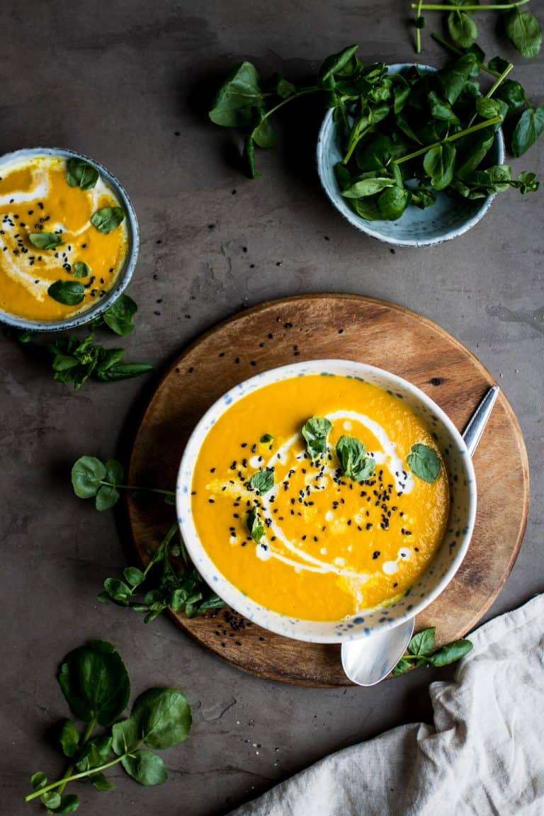 2. Warming Carrot, Ginger and Turmeric Soup
