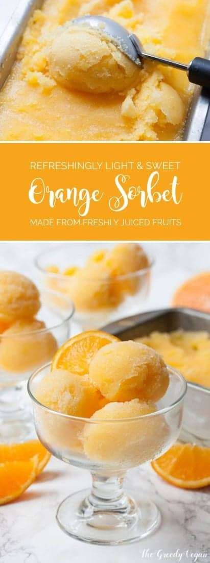 3. Orange Sorbet