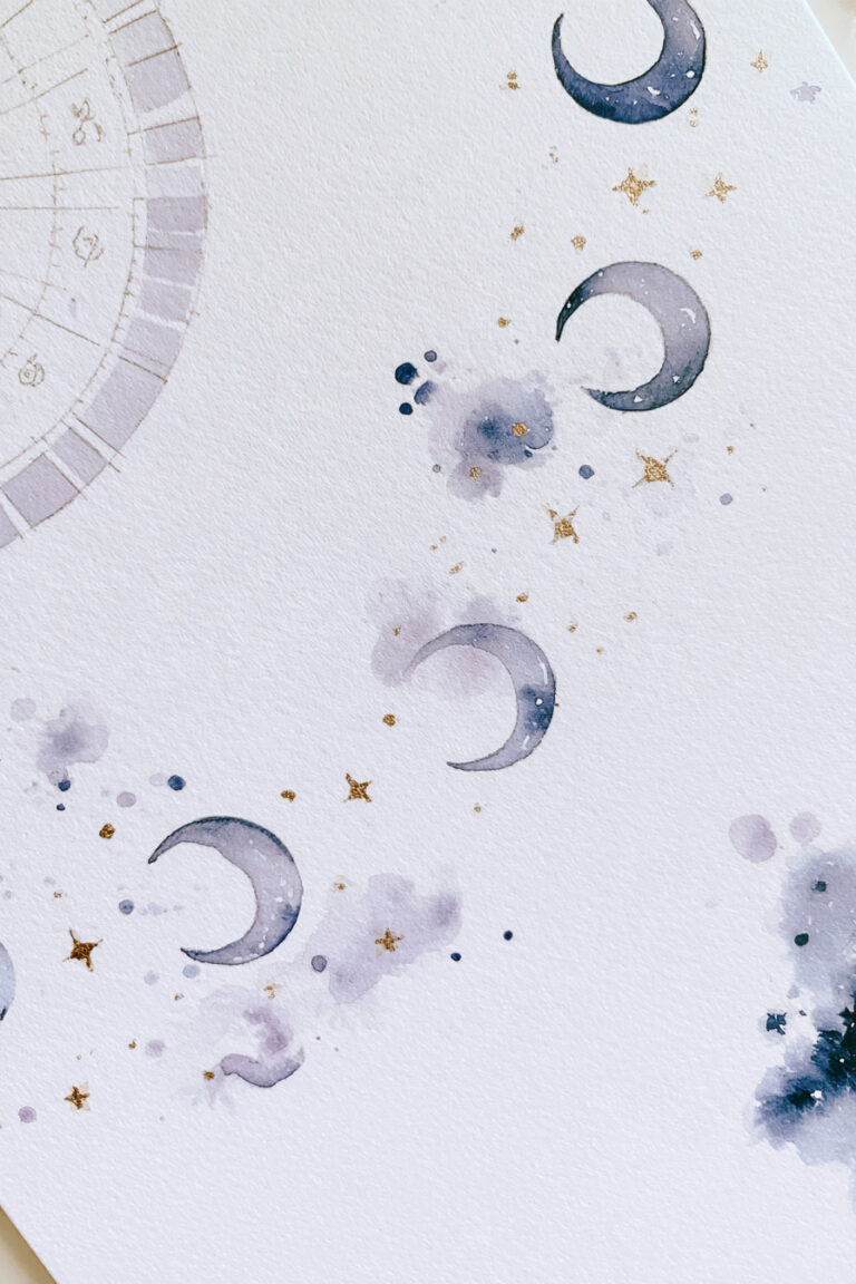 25. Celestial Watercolor Tracker