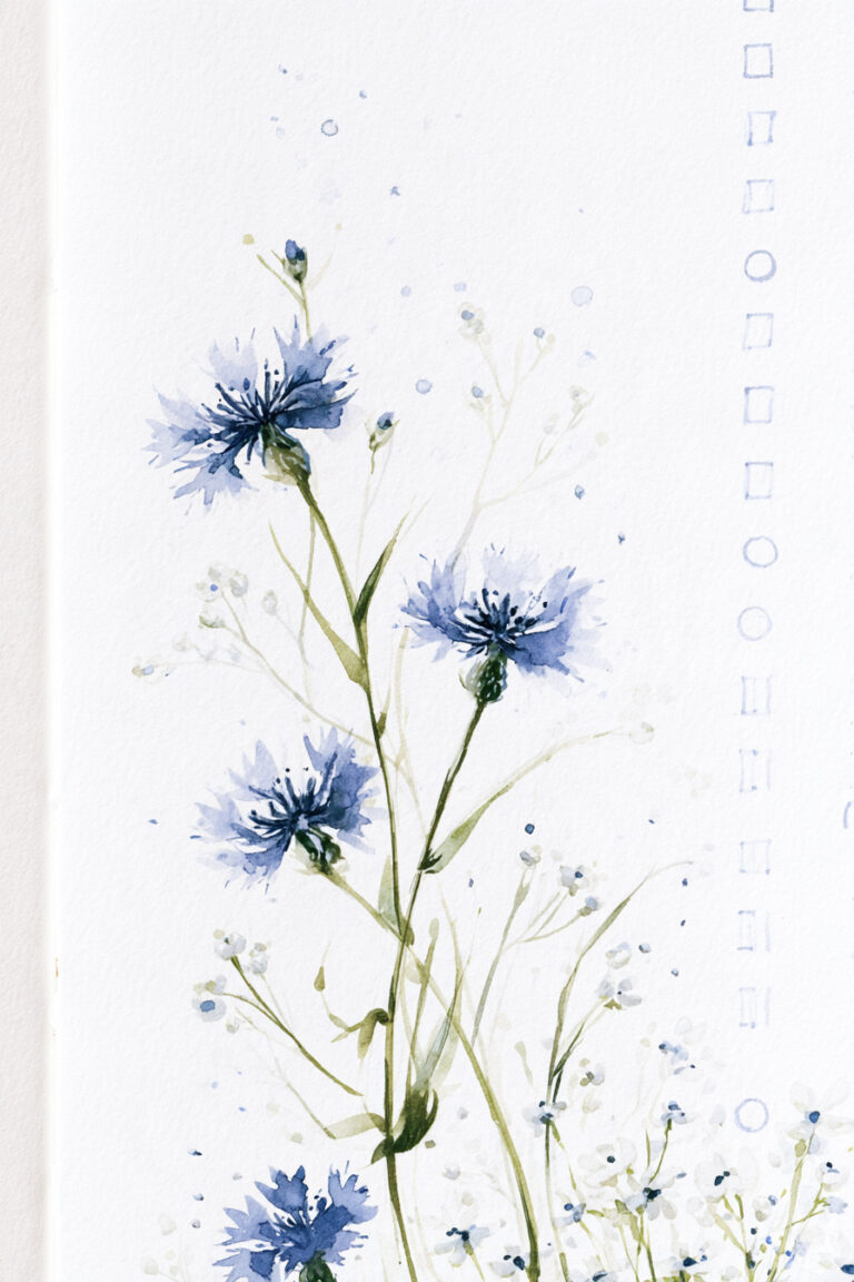 6. Blue Cornflower Habit Tracker