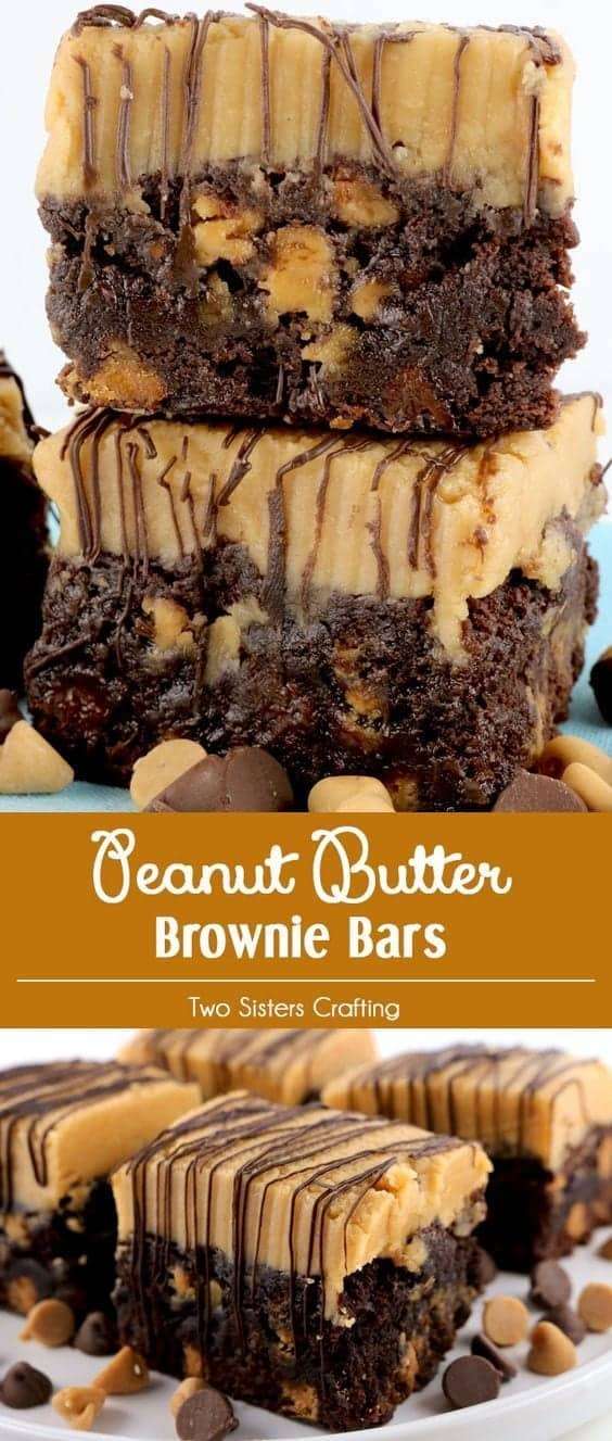 3. Peanut Butter Brownies