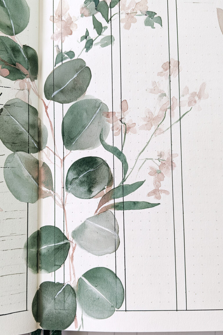 4. Eucalyptus Minimal Weekly Columns
