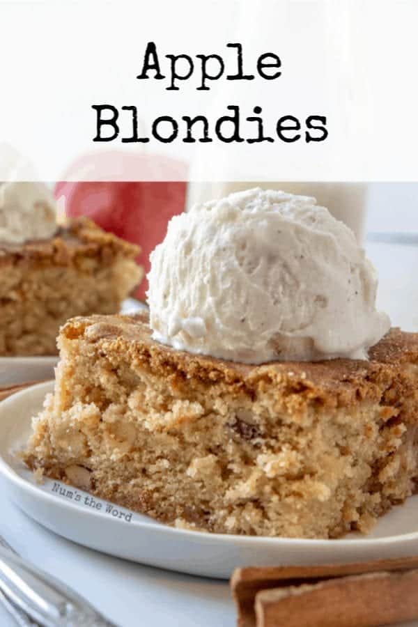 11. Apple Blondies