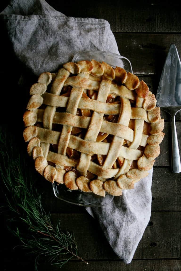 1. Vegan Salted Caramel Apple Pie