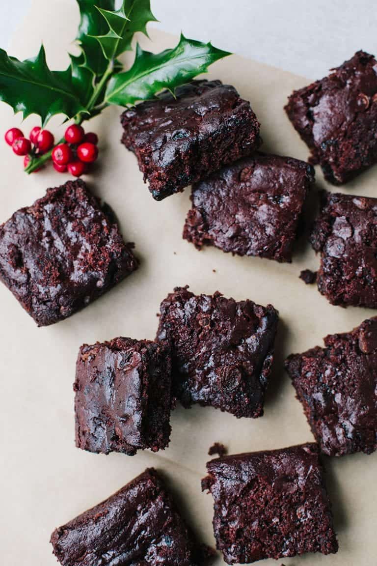 20. Vegan Christmas Brownies