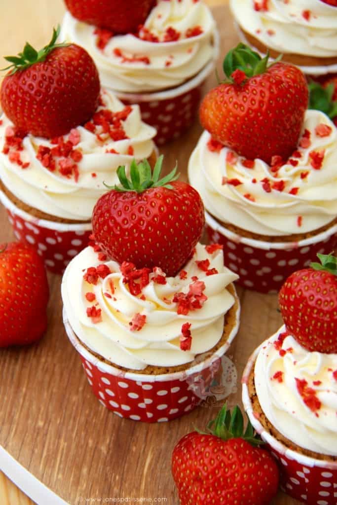20. Strawberry Cupcakes
