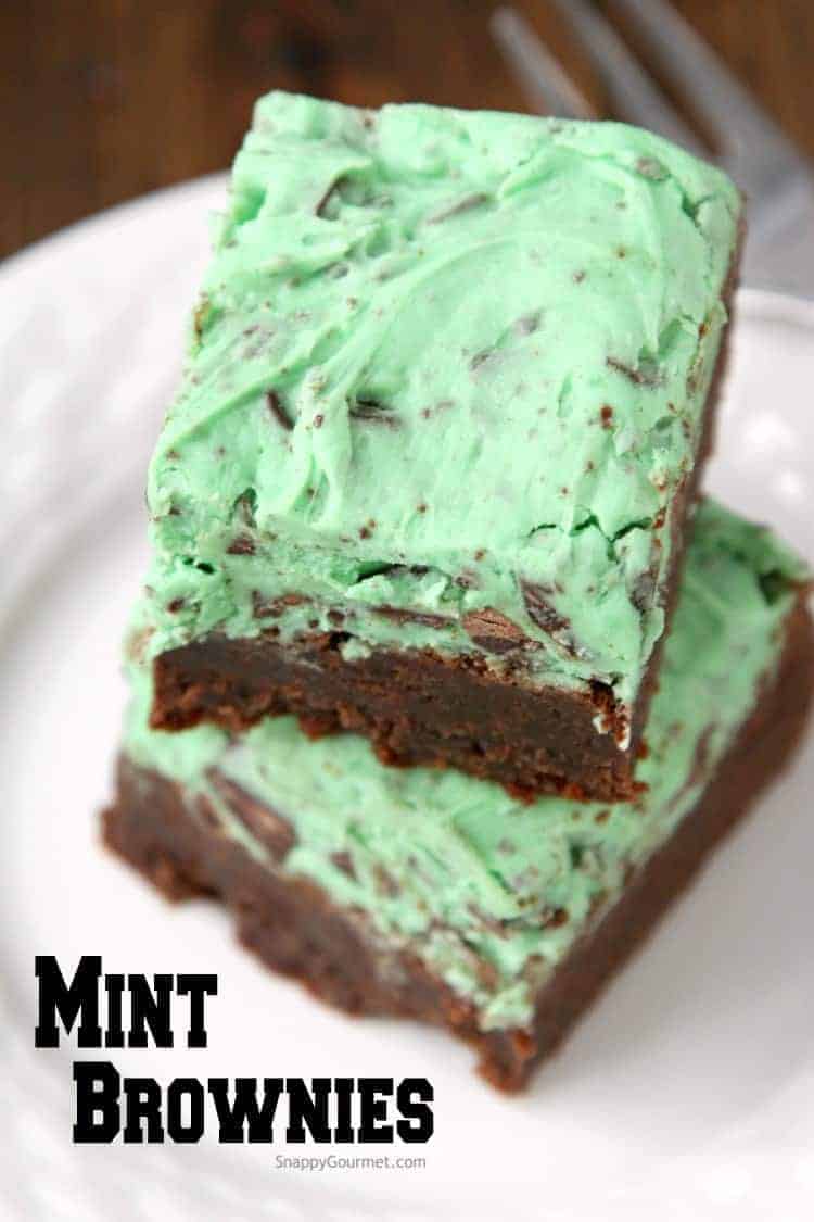 19. Mint Chip Brownies