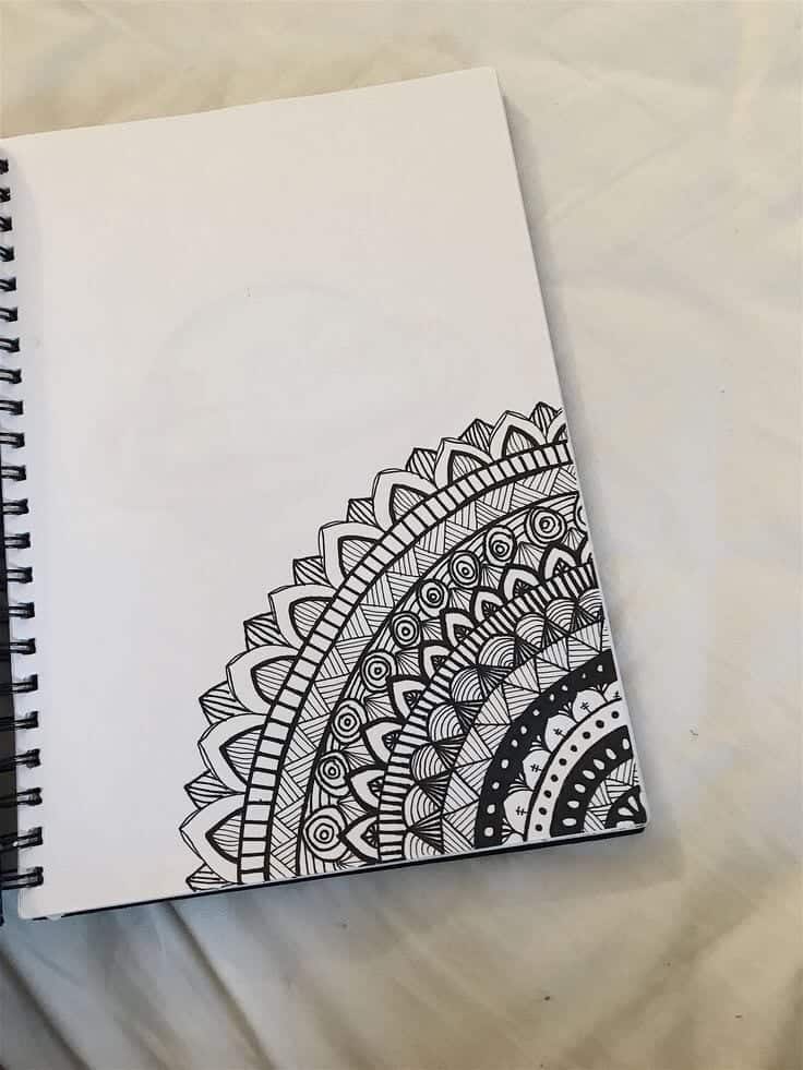 40 Beautiful Mandala Drawing Ideas & How To - Brighter Craft