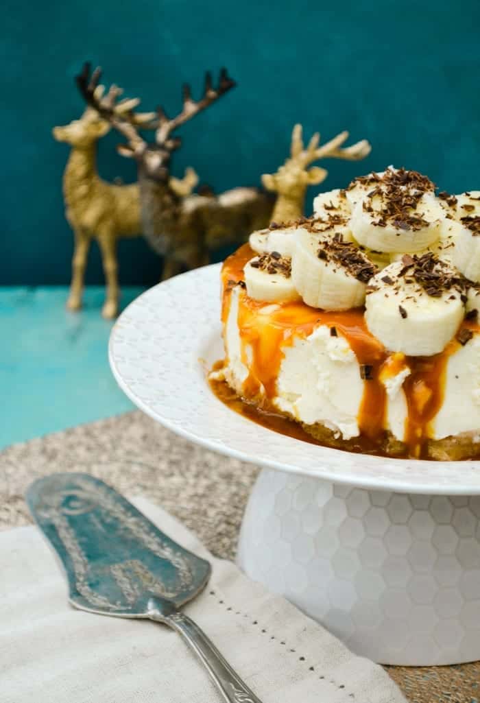 14. Vegan Banoffee Pie Cheesecake