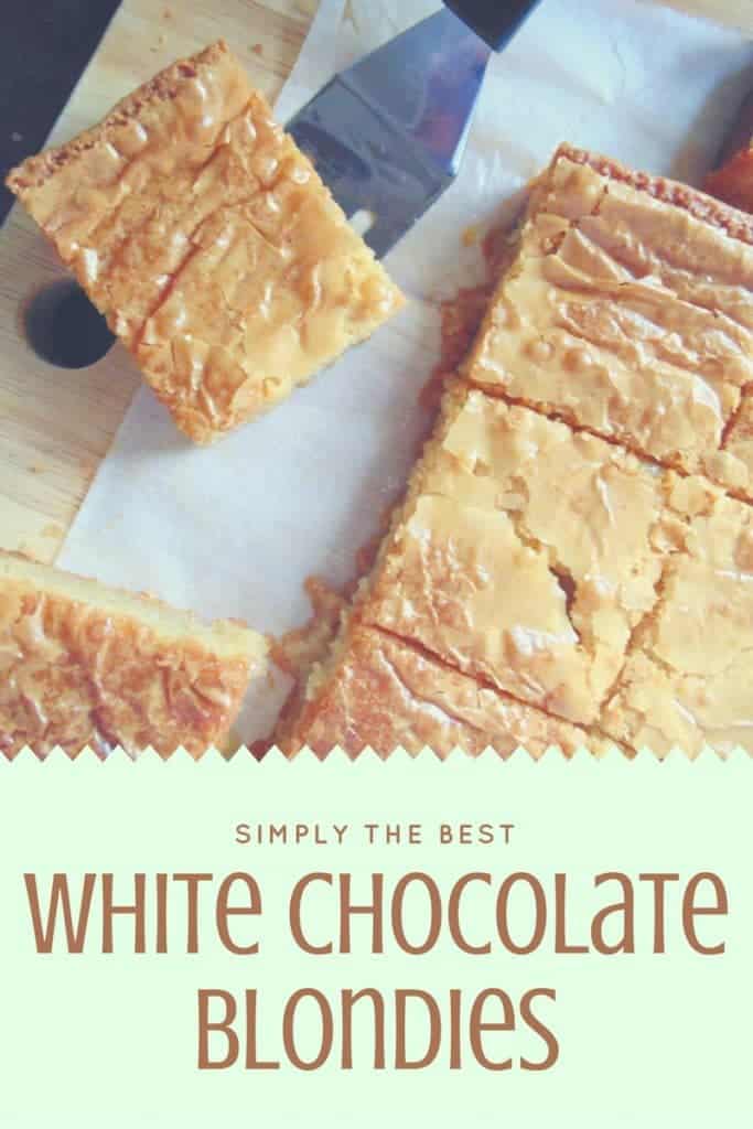 1. White Chocolate Blondies