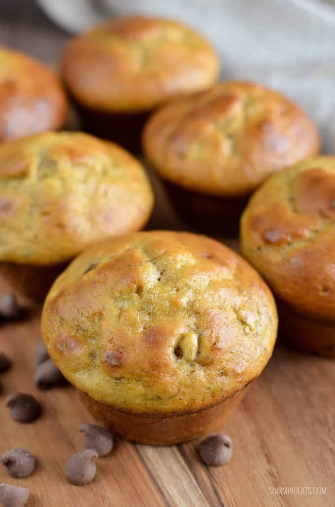 5. Low Syn Banana Chocolate Chip Muffins