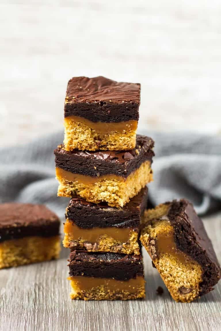 1. Chocolate Chip Cookie Caramel Brownies