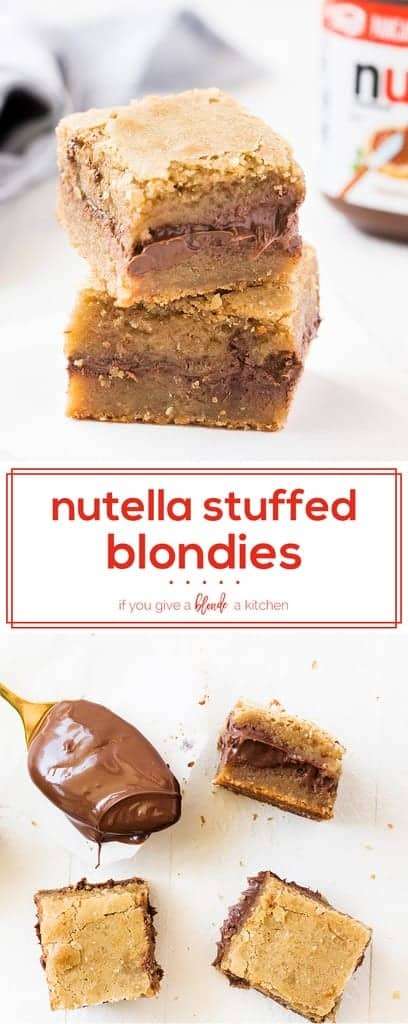 4. Salted Nutella Blondies
