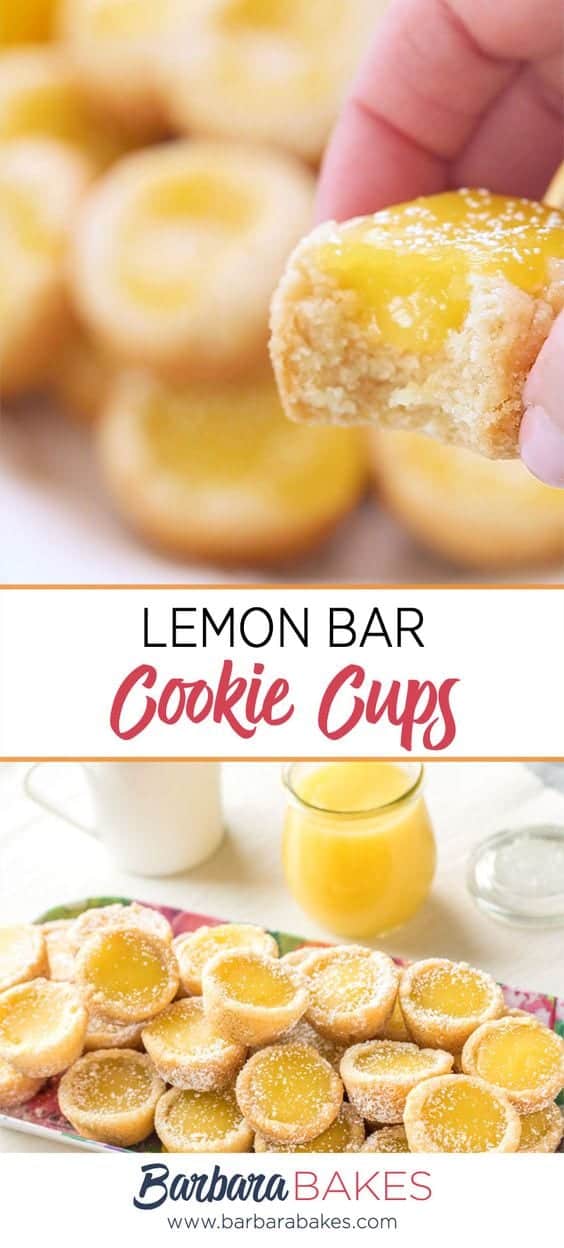 1. Lemon Bar Cookie Cups