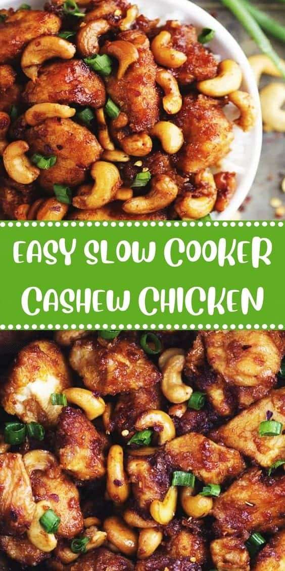 8. Cashew Chicken Slow Cooker Recipes