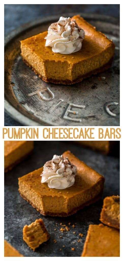 12. Pumpkin Pie Cheesecake Bars