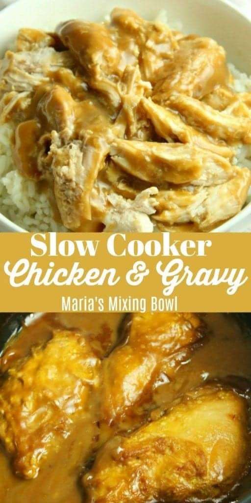 3. Slow Cooker Chicken & Gravy