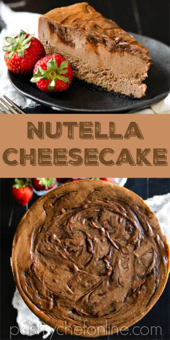 7. Nutella Cheesecake