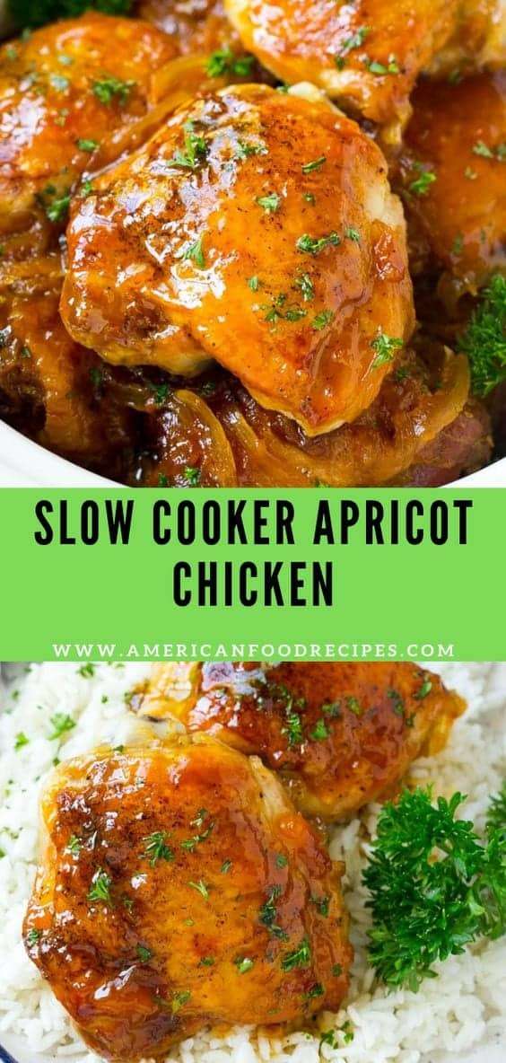 2. Slow Cooker Apricot Chicken