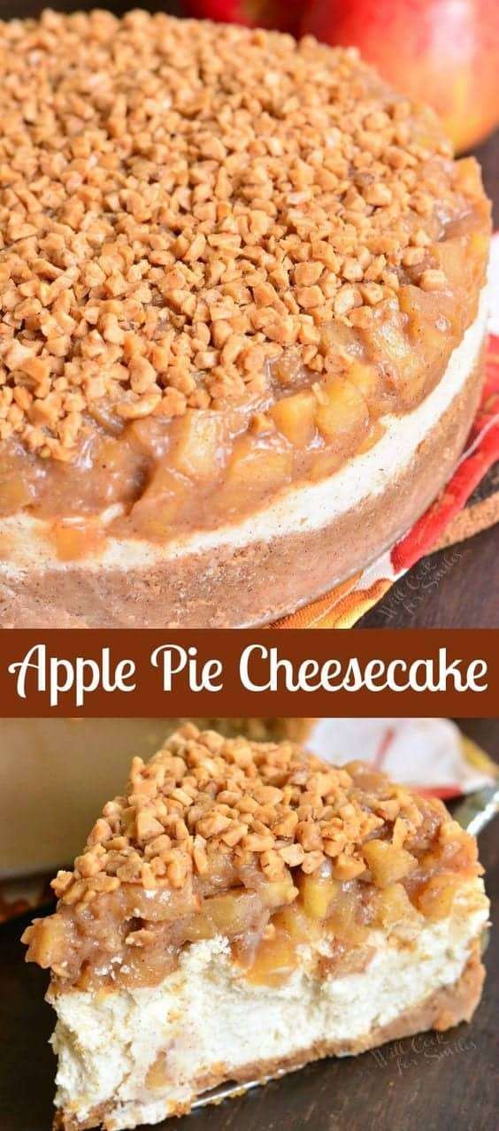 18. Apple Pie Cheesecake