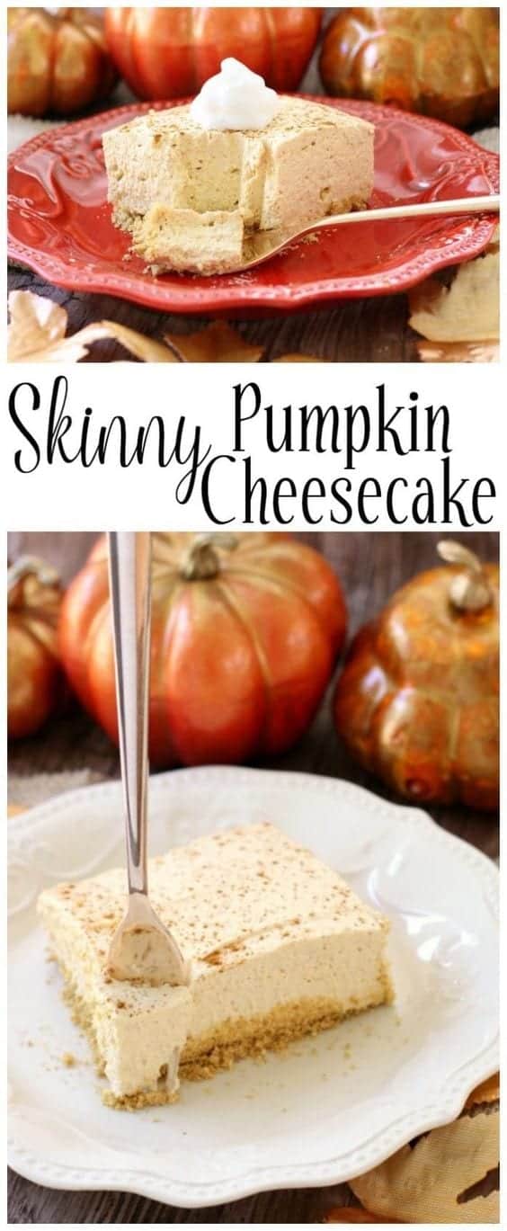 19. Skinny Pumpkin Cheesecake