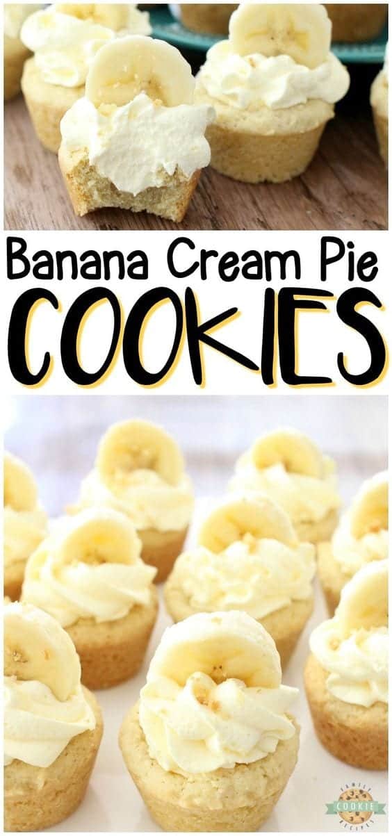 16. Banana Cream Pie Cookies