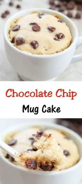 Chocolate Chip Mug Cake Recipe