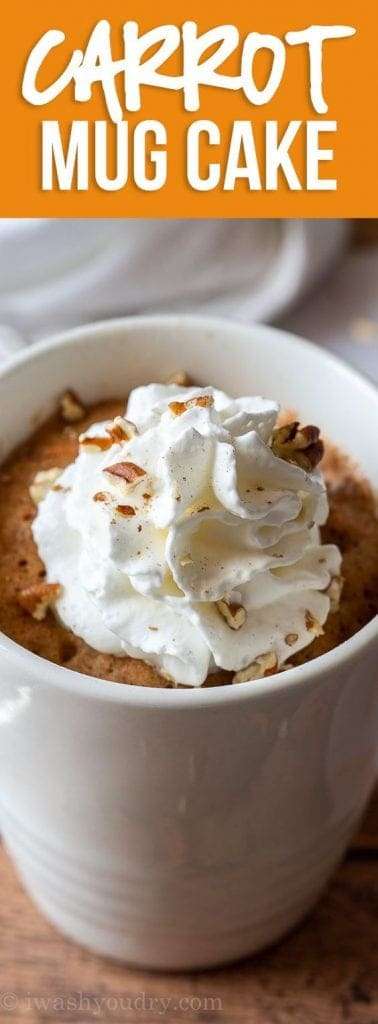 Easy Carrot Cake Mug Cake