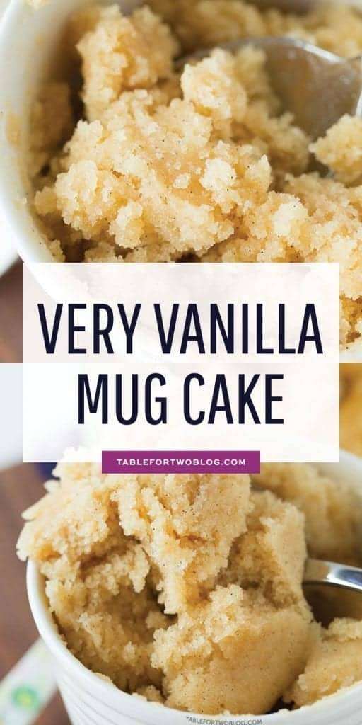 The Moistest Very Vanilla Mug Cake