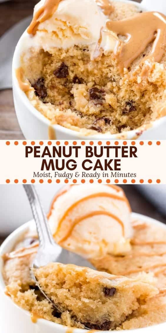 14. Peanut Butter Mug Cake
