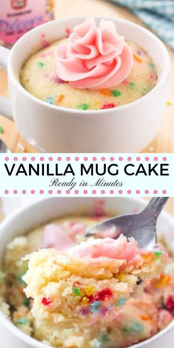 9. Vanilla Mug Cake