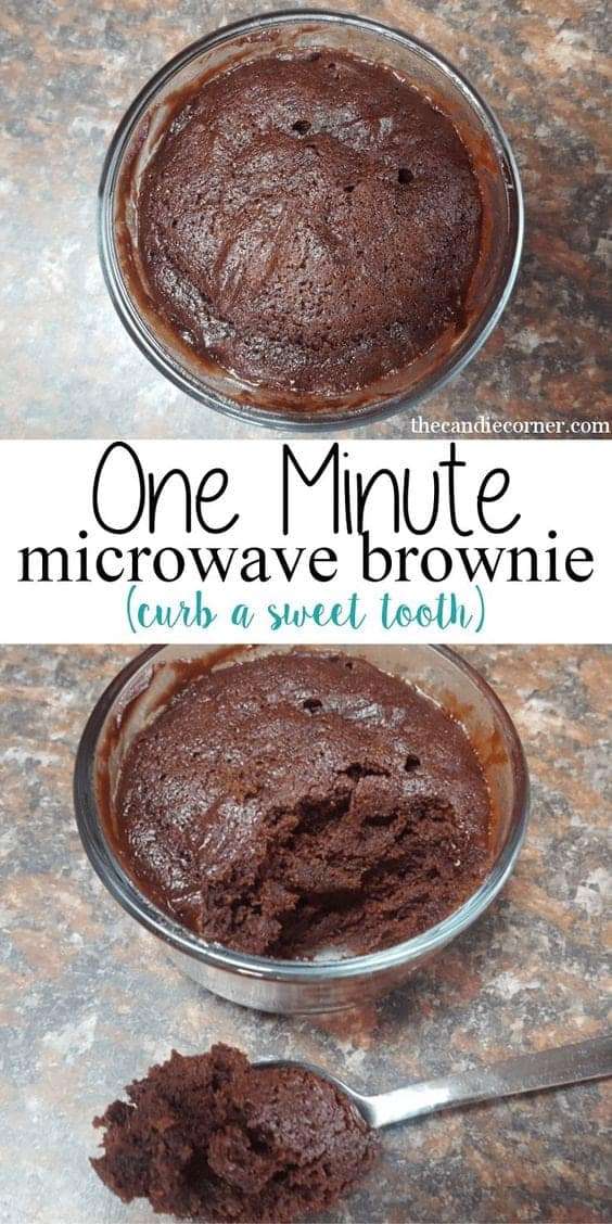 8. One Minute Microwave Mug Brownie