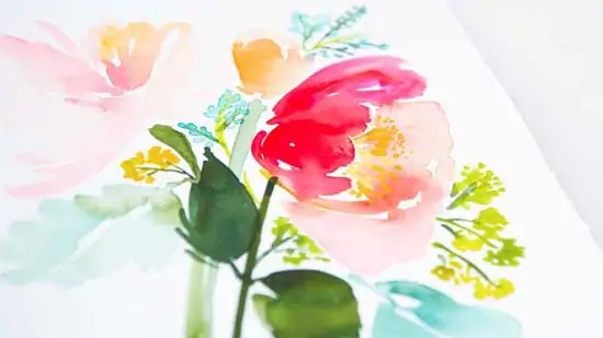 diy watercolor flowers