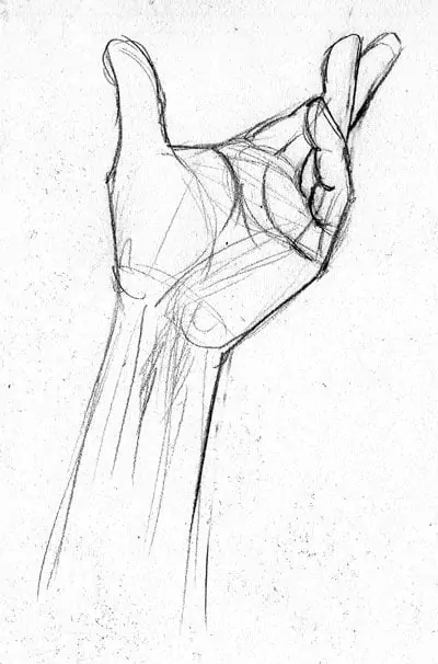 reaching hand sketch 37