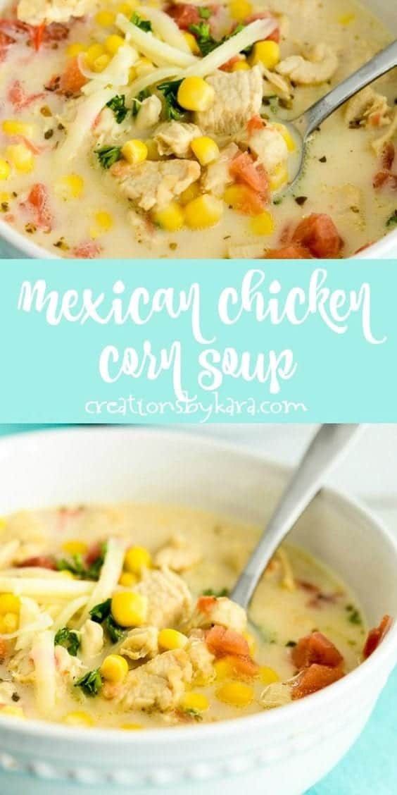 8. Mexican Chicken Corn Soup