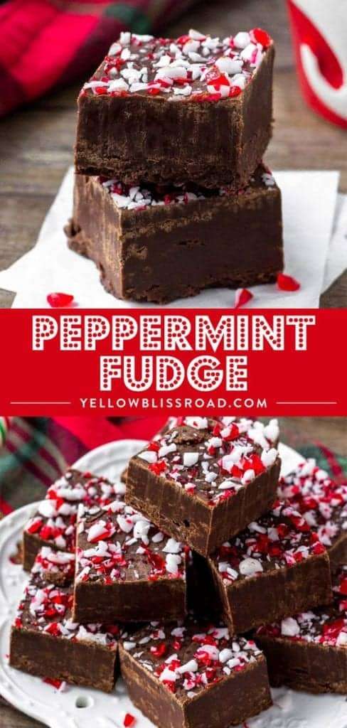 Christmas Peppermint Fudge 