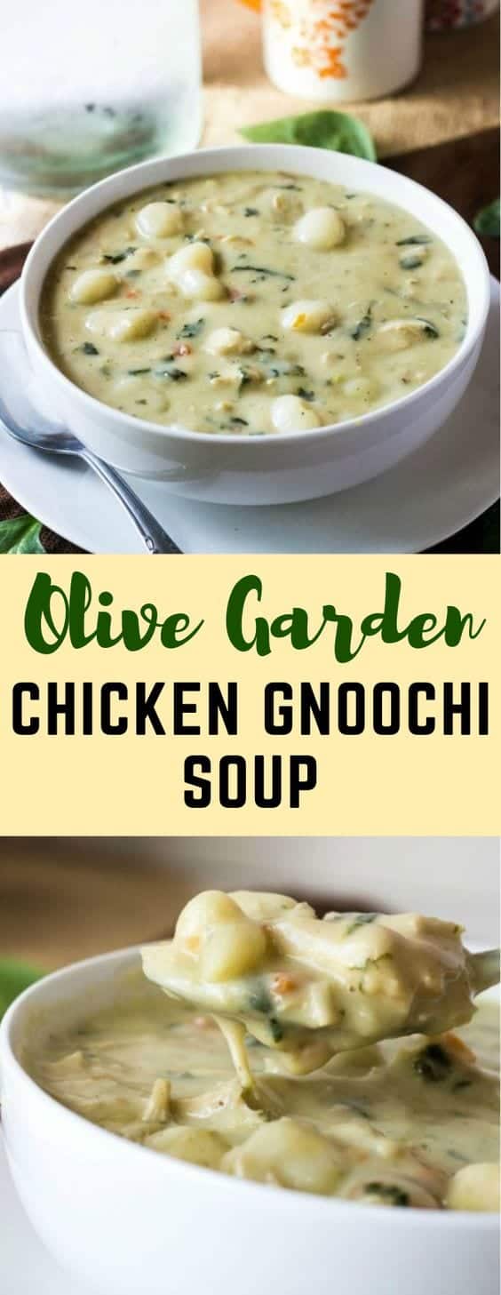14. Olive Garden Chicken Gnocchi Soup