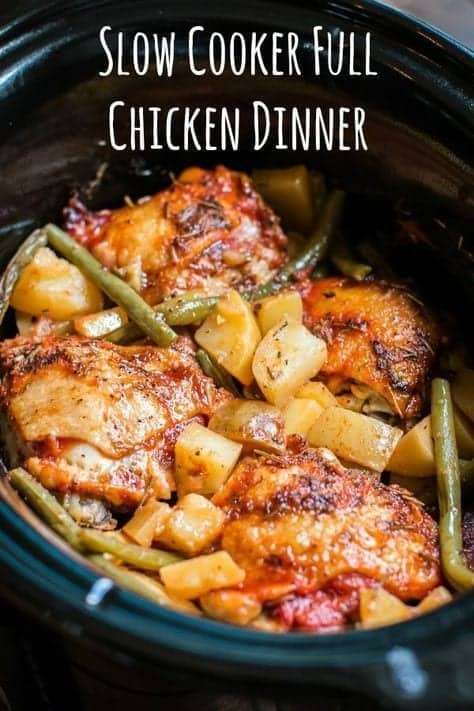 Slow Cooker Full Chicken Dinner